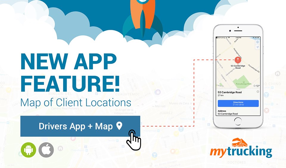 Introducing "Maps" to the MyTrucking Mobile App MyTrucking