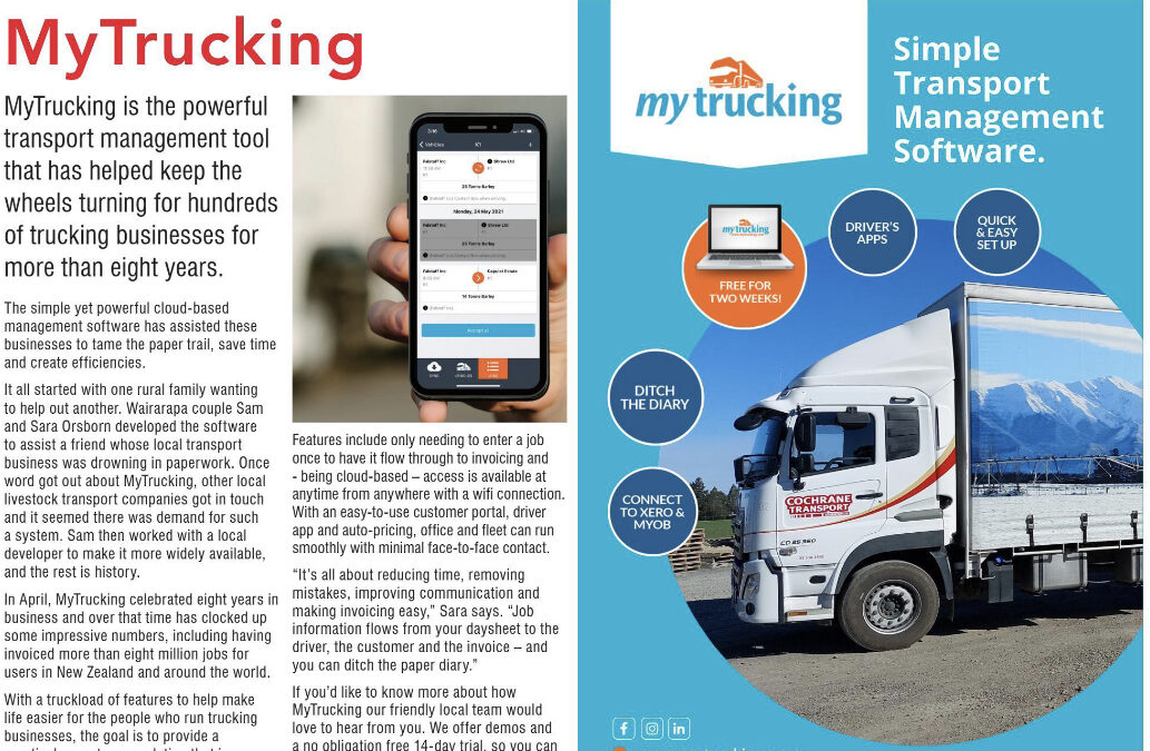 In the News – MyTrucking in Canterbury Today