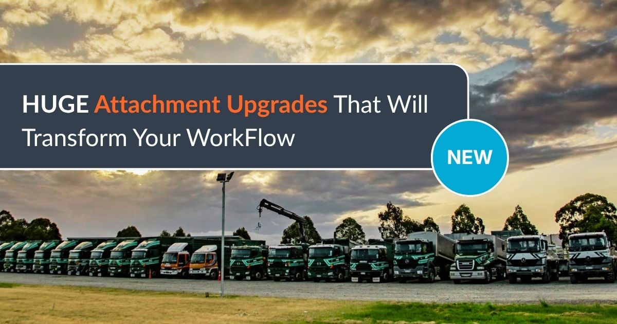 Job attachments workflow in MyTrucking transport management software